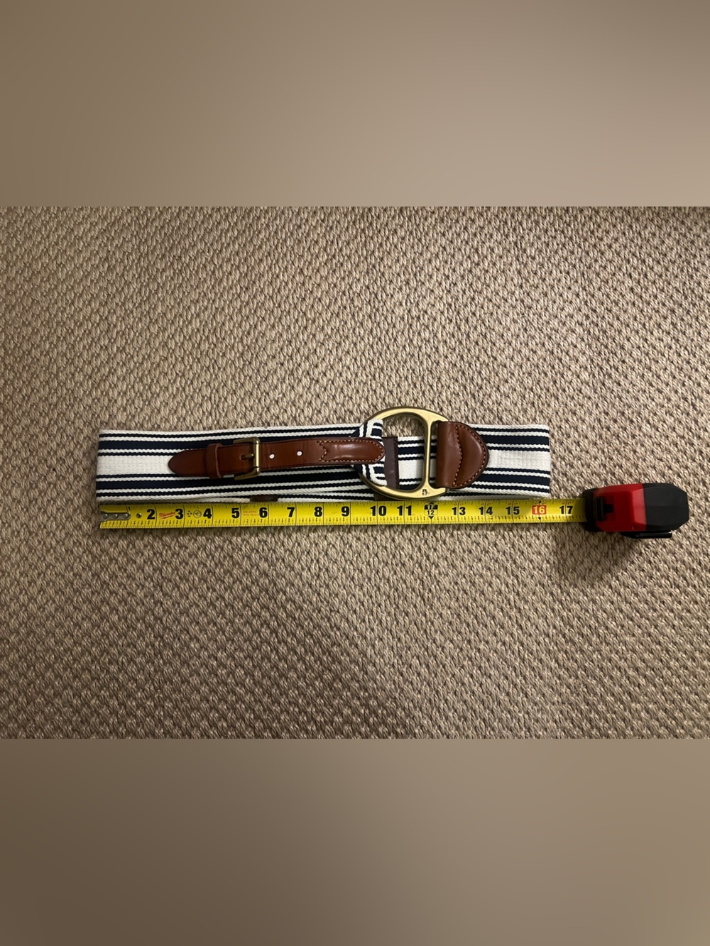 Vintage Ralph Lauren RL67 Equestrian Vachetta D-Ring Brass Buckle, Brown Leather - Picture 5 of 9